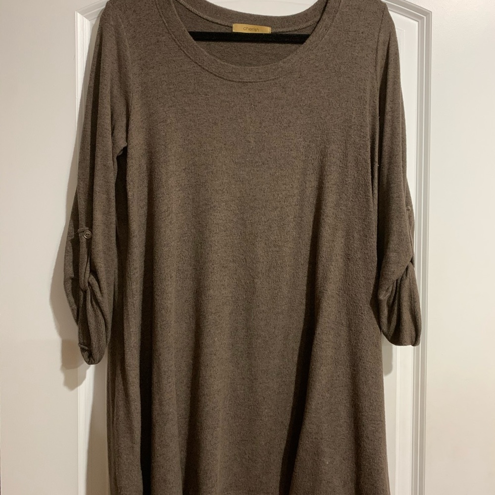 Cherish Brown Heather Tunic/Dress